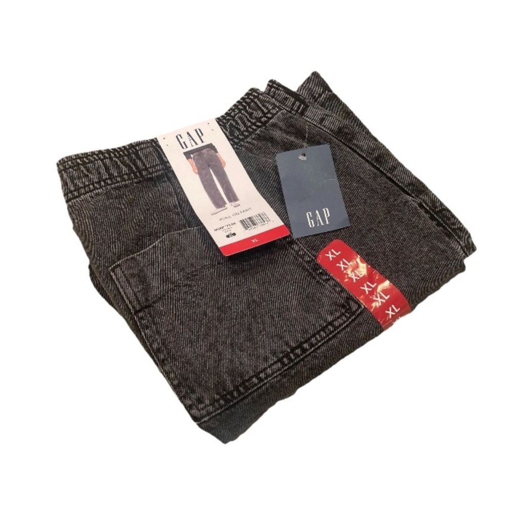 Gap Woman’s XL Black Pull On Denim Wide Leg Pants NWT, $79.99 MSRP - Picture 2 of 10